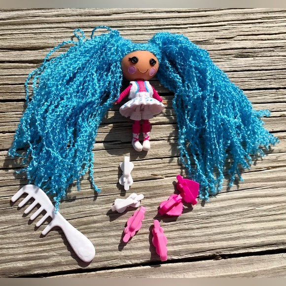 LALALOOPSY Spot Mittens Peanut Mini Dolls Loopy Hair Barrette Brush Accessories - Picture 3 of 10